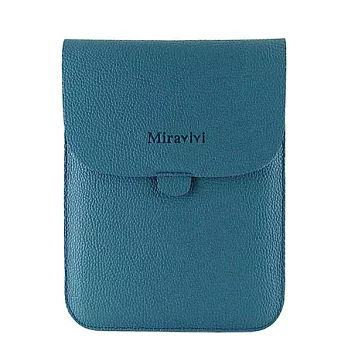 Miravivi 典雅直式信封造型7吋多功能皮革平板保護包土耳其藍
