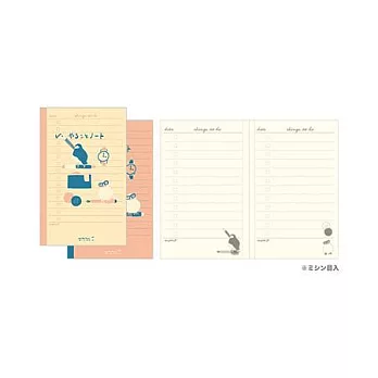 MIDORI 手帳用筆記本-備忘錄(迷你)小鳥