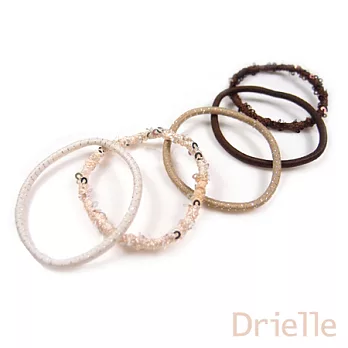 Drielle朵艾莉基本款鬆緊帶-亮片棕調
