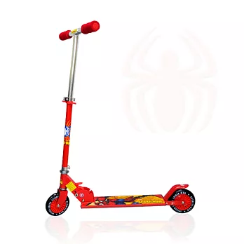 【Party World】《迪士尼DISNEY》兒童摺疊式兩輪滑板車-蜘蛛人