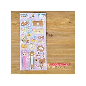 懶懶熊拉拉熊立體超可愛貼紙