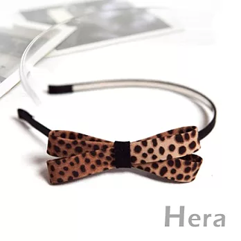 【Hera】優雅韓系甜美點點蝴蝶結造型髮箍(咖啡色)