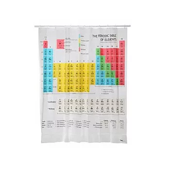 【賽先生科學工廠】化學元素週期表浴簾Periodic Table Shower Curtain