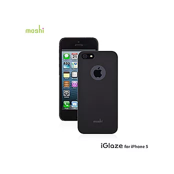 moshi iGlaze for iPhone 5超薄時尚保護背殼黑