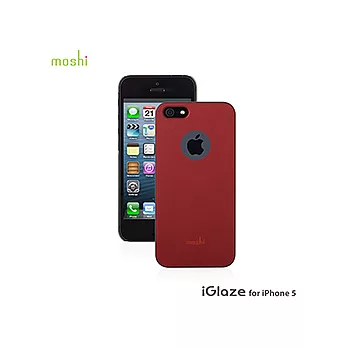 moshi iGlaze for iPhone 5 超薄時尚保護背殼紅
