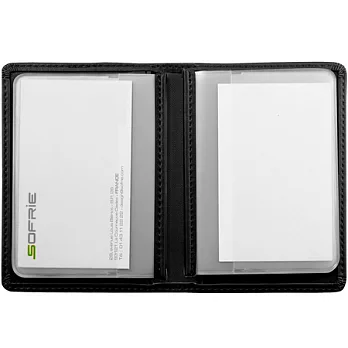 《Addex》皮革好攜名片本(黑)