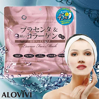 ALOVIVI 胎盤膠原青春活膚面膜/45枚入