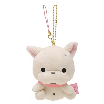 San-X QQ鬥牛犬毛絨小公仔吊飾