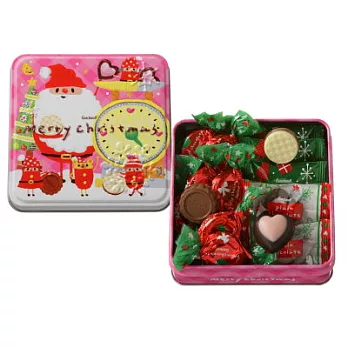 [日本進口]純巧克力造型鐵盒(粉紅色)