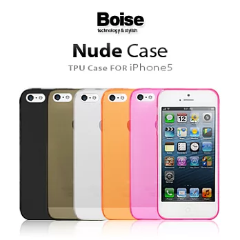 BOISE【 NUDE Case 】iPhone 5 TPU經典保護套 (共5色)質感黑