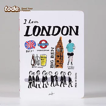 《TODE》I Like心頭這個好手帳(週記事/筆記本/日記本)-LONDON