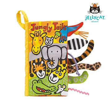 JELLYCAT 感官刺激布書 JUNGLY TAILS 叢林動物尾巴