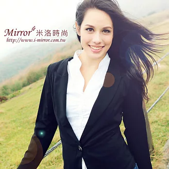 【Mirror米洛時尚】優雅俐落顯瘦西裝外套MIT台灣製造S黑色