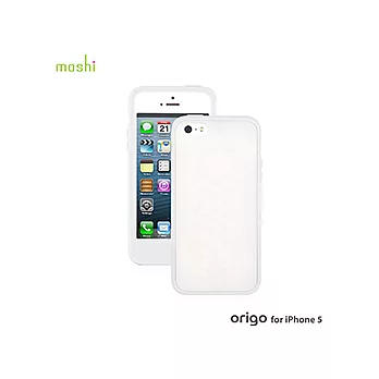 moshi Origo for iPhone 5 雙色矽膠保護套( 白 )