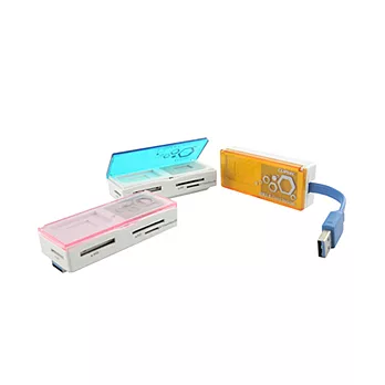 CLiPtec Cheetah USB3.0多功能讀卡機藍色