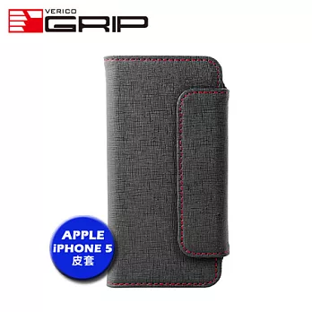 Verico GRIP IPHONE 5 LUXURIOUS真皮經典皮套(黑)