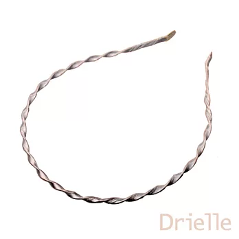 Drielle朵艾莉時尚髮飾-波光緞面髮圈(銀灰)