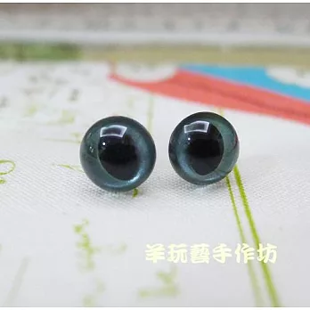 玩偶貓眼睛-插入式7.5MM-魔幻珠光款(銀灰)2對