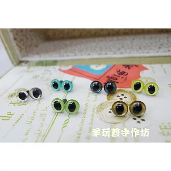 玩偶貓眼睛-插入式7.5MM-魔幻珠光款(綜合)6對