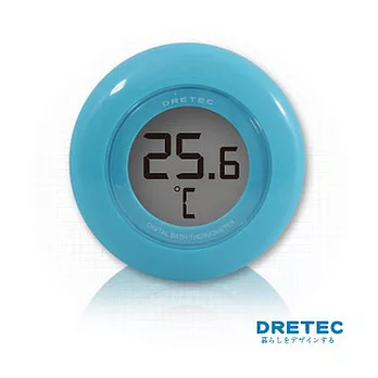 【日本DRETEC】 電子水溫計-藍色