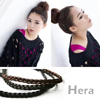 【Hera】個性女孩 簡約線條編織造型髮帶(黑色)