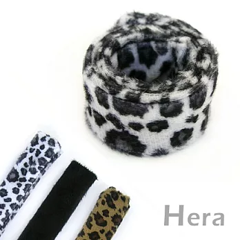 【Hera】自在魅力 俏麗彈性棒造型髮圈(白底豹紋)