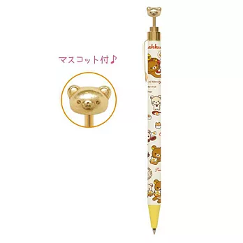 San-X 懶熊荷包蛋咕咕雞系列自動原子筆。白