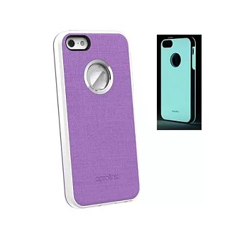 AproLink iPhone 5 雙料夜光外殼 淡紫