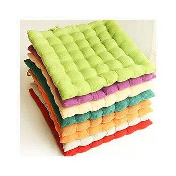 繽紛色彩麂皮絨坐墊橙色