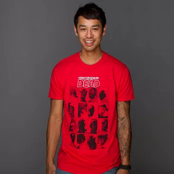 《陰屍路Walking Dead 》角色大頭Face T-shirt（美國原裝）XL紅色