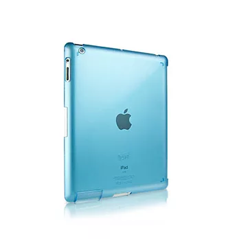 Intuitive Cube 全新色彩、全新製程、日本原料 Z-Case 霧面保護殼 Compatible with iPad 2/3/4霧透藍