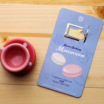 18K金烘培迷你書籤-馬卡龍(防燙護手套)