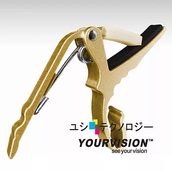 烏克麗麗專用 超強力密合 夾式移調夾(贈PICK 彈片) _香檳金