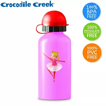 【美國Crocodile Creek】環保兒童不鏽鋼水瓶(芭蕾舞伶)芭蕾舞伶