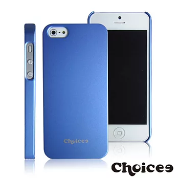 Choicee iPhone5/5S 時尚炫彩保護殼-五色自由藍