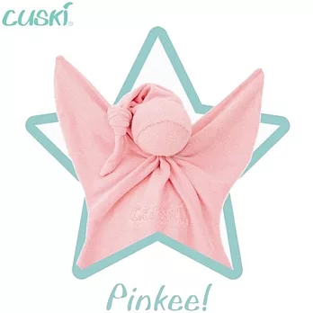 【英國Cuski】安睡寶寶玩偶安撫巾-粉寶