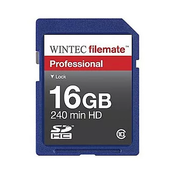 Wintec Filemate 16GB 專業級SDHC Class10 高容量記憶卡