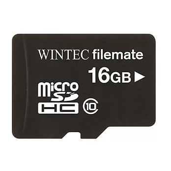 Wintec Filemate 16GB 專業級 microSDHC Class10 高容量記憶卡-搭配專屬SDHC轉接卡