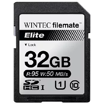 Wintec Filemate 菁英旗艦款 Elite 32GB UHS-I SDHC / SDXC Class10 記憶卡