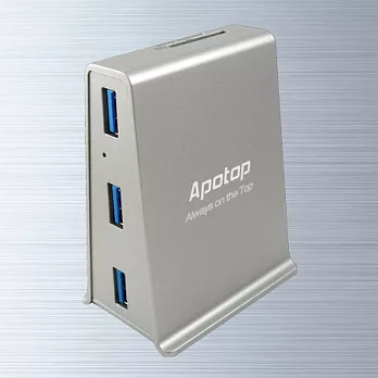 Apotop USB3.0 超高速 雙卡槽讀卡機 USB集線器