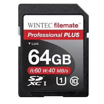 Wintec Filemate 專業旗艦款 PLUS 64GB UHS-I SDHC / SDXC Class10 記憶卡