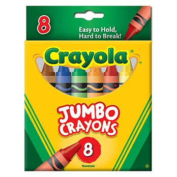 【美國Crayola】8色兒童蠟筆
