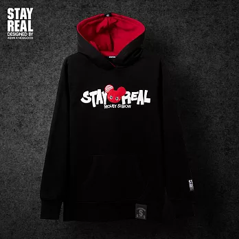 STAYREAL [ShadoW!] 定番帽T - 黑標潮流版XS黑色