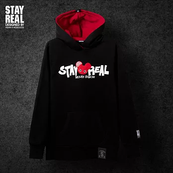 STAYREAL [ShadoW!] 定番帽T - 黑標潮流版L黑色