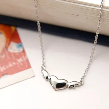 [Bling Q]韓版戀戀相繫精心項鍊(2色)銀