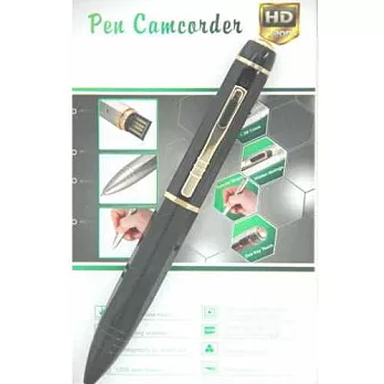 Pen Camcorder HD 720P 拍攝錄影音筆 / 8G金邊