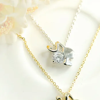 [Bling Q]韓版完美弧線名媛小項鍊(2色)銀