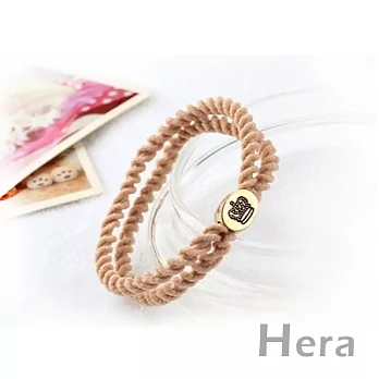 【Hera】貴族風尚 螺旋雙圈造型髮束(優雅杏)