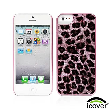 【icover】iPhone5 豹紋系列保護殼粉紅豹