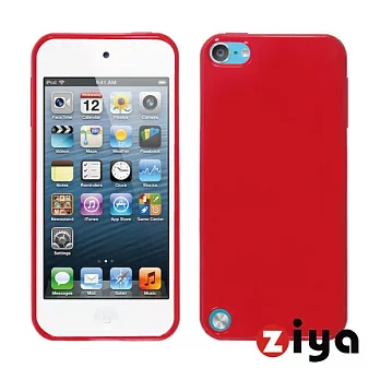 [ZIYA] iPod Touch 5 Rubber 抗磨水漾保護殼-炫彩系列紅色